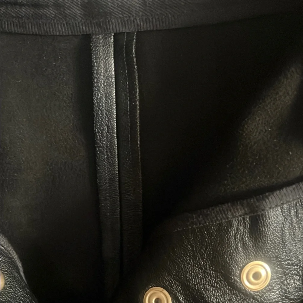 Stella McCartney Black Leather Shorts - Picture 5 of 6